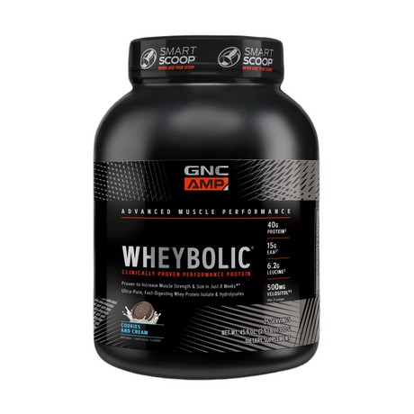 GNC AMP WHEYBOLIC WHEY PROTEIN 25 SVG - COOKIES CREAM - welzo