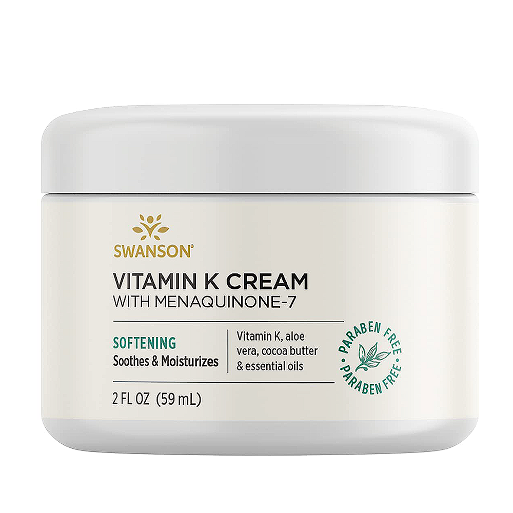 Vitamin K Cream with Menaquinone-7, Swanson, 59 ML - Swanson