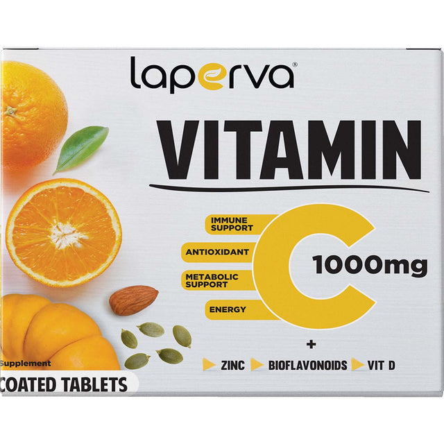 Laperva Vitamin C Plus Zinc, 30 Coated Tablets - Laperva