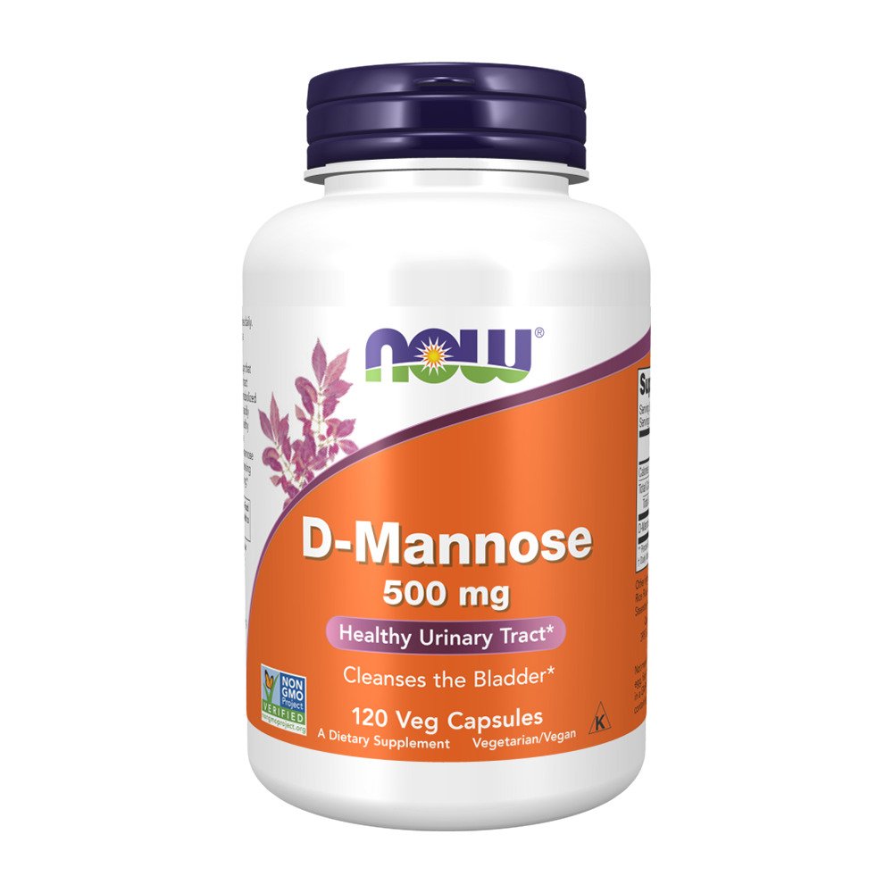 D-Mannose, 500 mg, 120 Veggie Capsules - Now