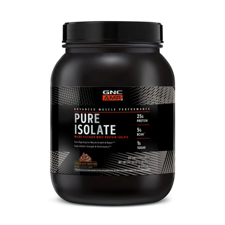 GNC AMP Pure Isolate Whey Protein - Chocolate Frosting - welzo