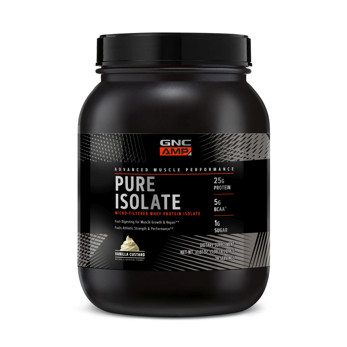 GNC AMP Pure Isolate Whey Protein - Vanilla - welzo