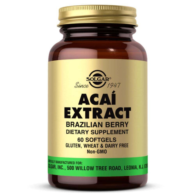 Solgar Acai Extract, 60 Softgels - Solgar