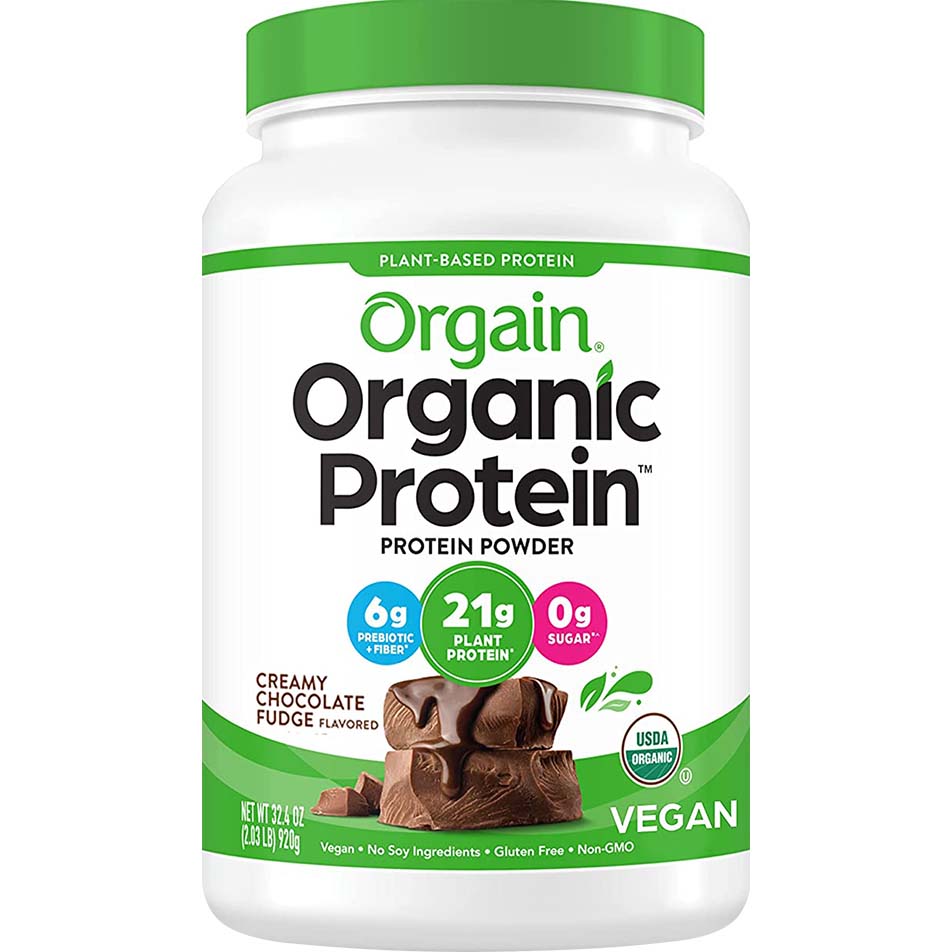 Orgain Organic Plant Based Protein, Creamy Chocolate, 2.03 Lb - Orgain