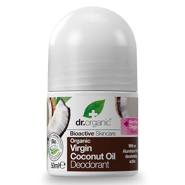 Dr Organic Virgin Coconut Oil Deodorant, 50 ML - Dr Organic