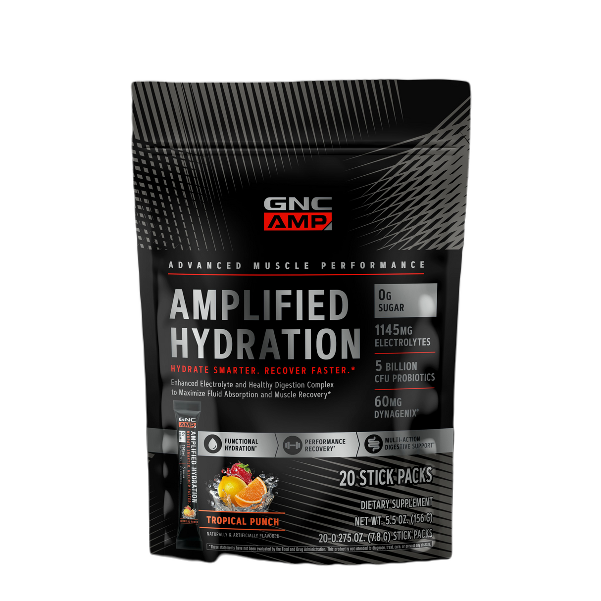 GNC AMP Amplified Hydration - Tropical Punch - welzo