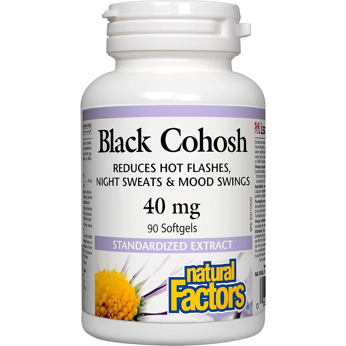 Natural Factors Black Cohosh Extract, 40 mg, 90 Veggie Capsules - Natural Factors