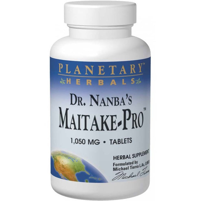 Planetary Herbals Dr. Nanba's Maitake Pro, 1050 mg, 30 Tablets - Planetary Herbals