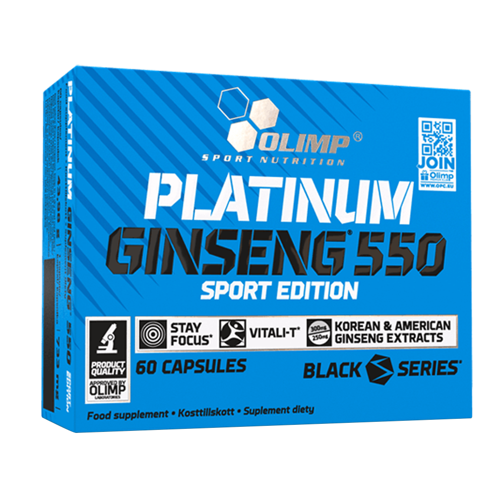 Olimp Sport Nutrition Platinum Ginseng, 550 mg, 60 Capsules - Olimp Sport Nutrition