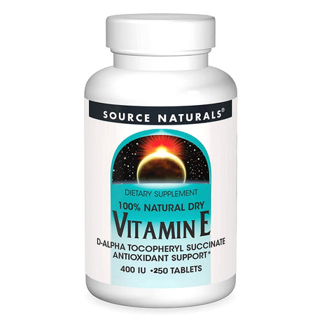 Source Naturals Vitamin E, 400 IU, 250 Tablets - Source Naturals