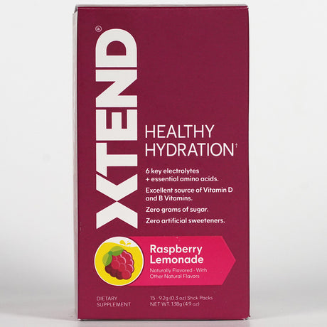 Healthy Hydration Xtend, Raspberry Lemonade, 15 Sticks - Xtend