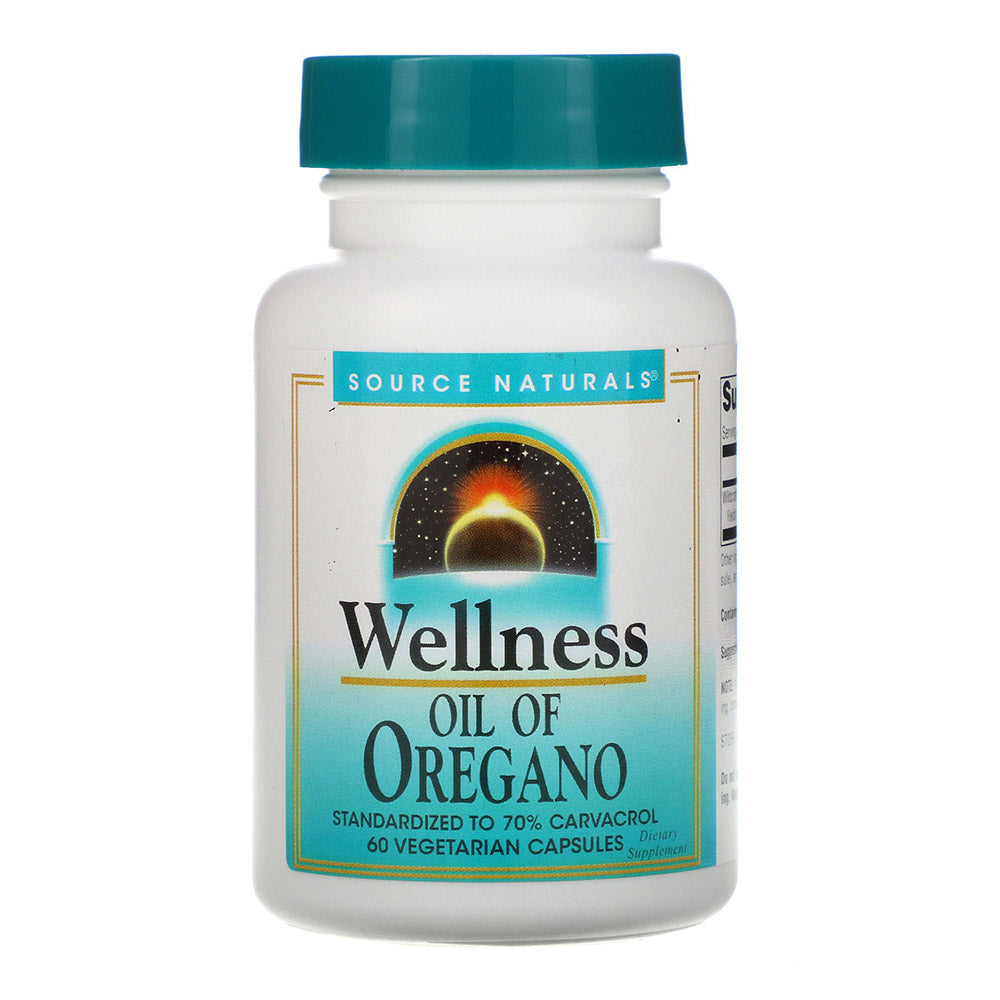 Source Naturals Wellness Oil of Oregano, Veggie Capsules (60) - Source Naturals