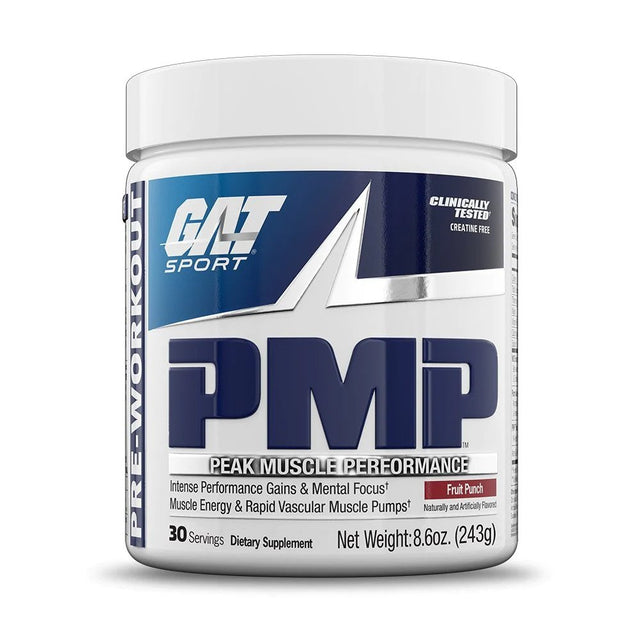 Gat Sport PMP Pre-Workout, Fruit Punch, 30 Servings - GAT Sport