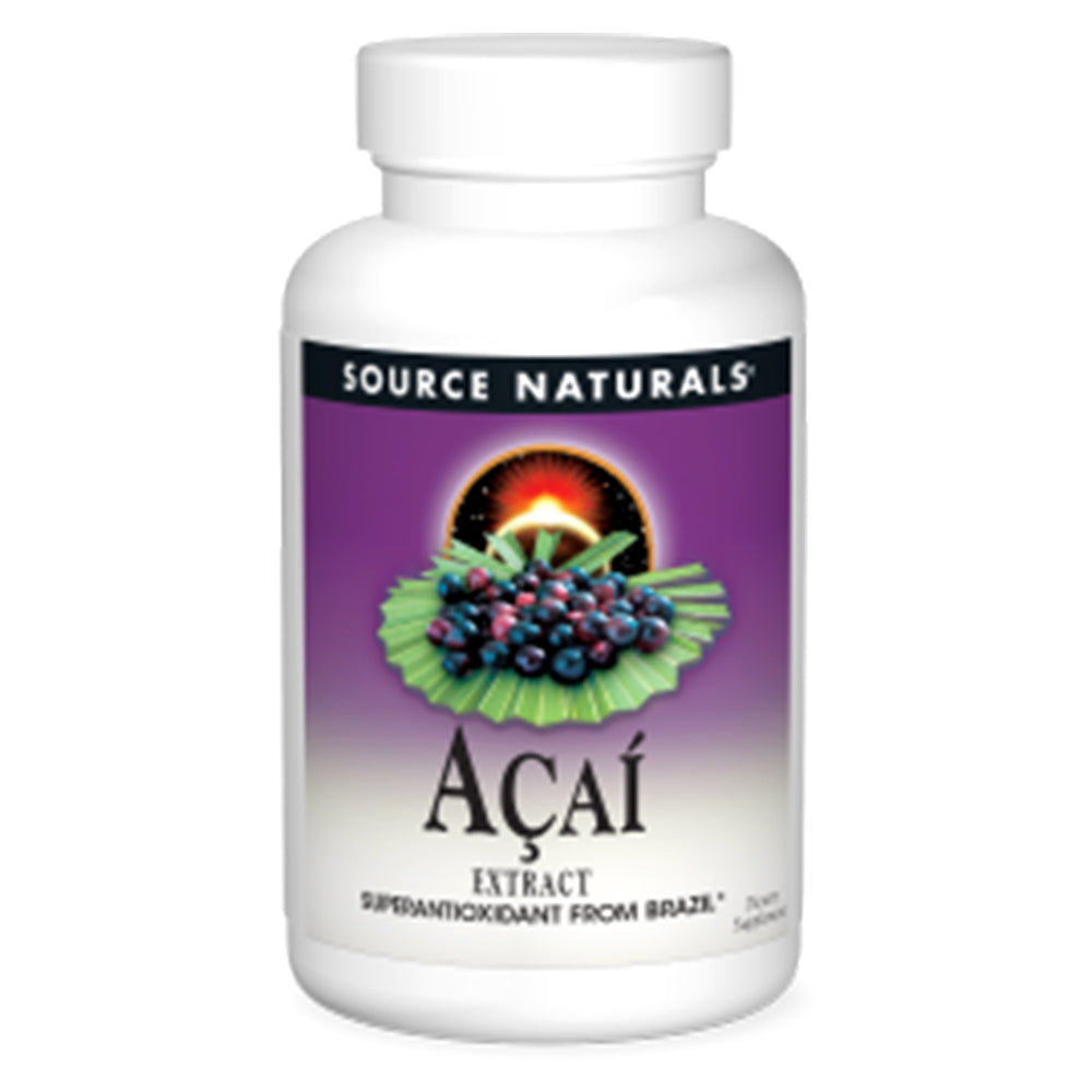 Source Naturals Acai Extract, 500 mg, 60 Capsules - Source Naturals