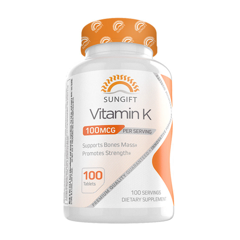 Sungift Nutrition Vitamin K, 100 mcg, 100 Tablets - Sungift Nutrition