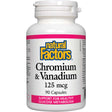 Chromium & Vanadium, 125 mcg, 90 Capsules - Natural Factors - Natural Factors