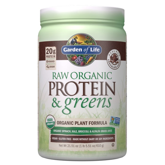 Garden Of Life Raw Protein & Greens, Chocolate, 1LB - Garden Of Life