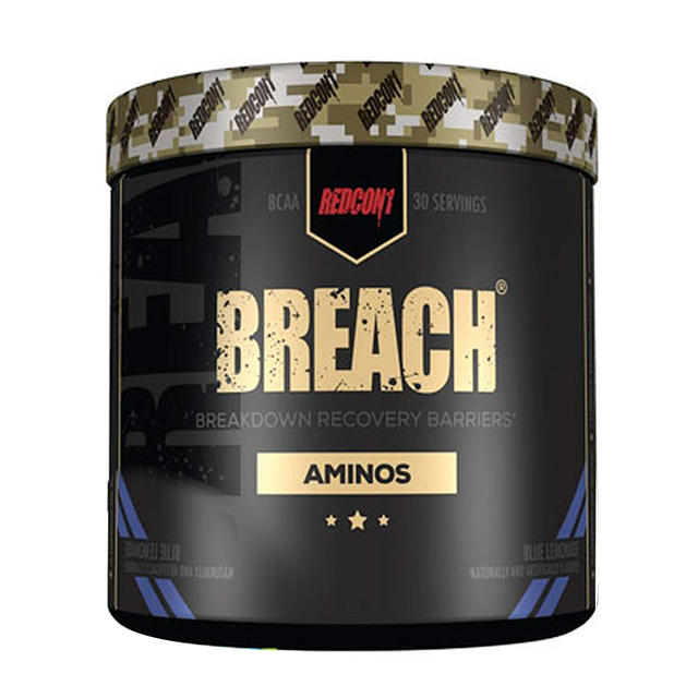 Redcon1 Breach BCAA Aminos, Blue Lemonade, 30 servings - Redcon1