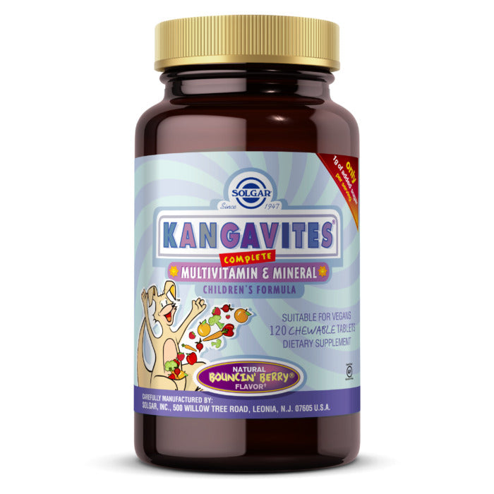 Solgar Kangavites Complete Multivitamin and Mineral, Bouncin Berry, 120 Chewable Tablets - Solgar