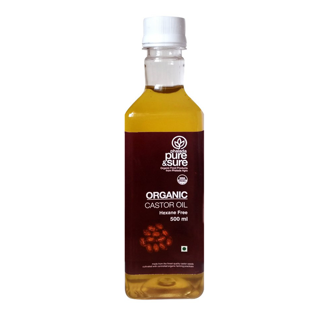 Sure & Pure Organic Castor Oil, 500 ML - Pure & Sure