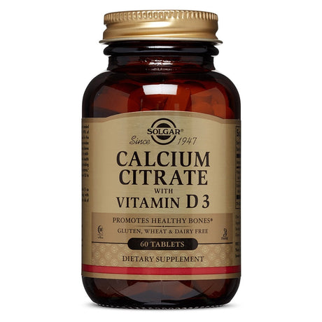 Calcium Citrate With Vitamin D3, 60 Tablets - Solgar - Solgar