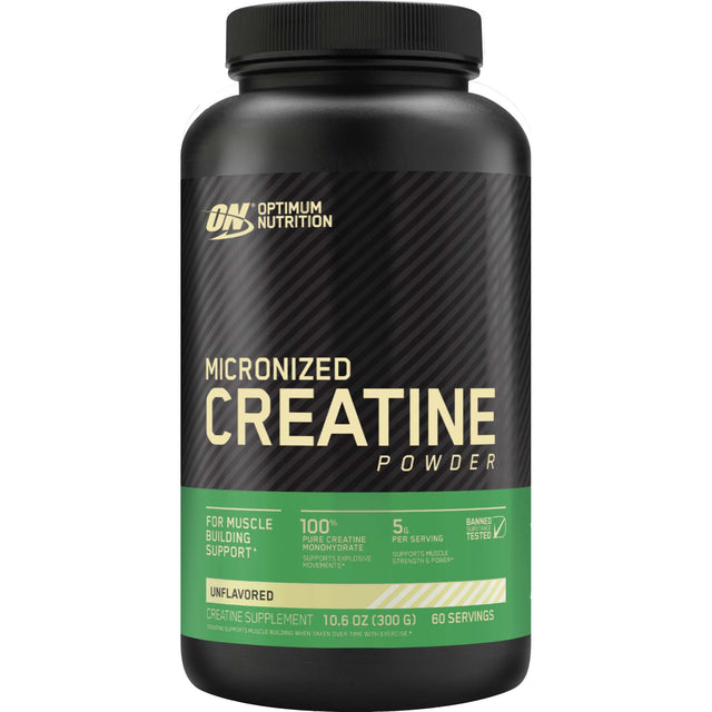 Creatine Powder, Unflavored, 300 Gm, Optimum Nutrition - Optimum Nutrition