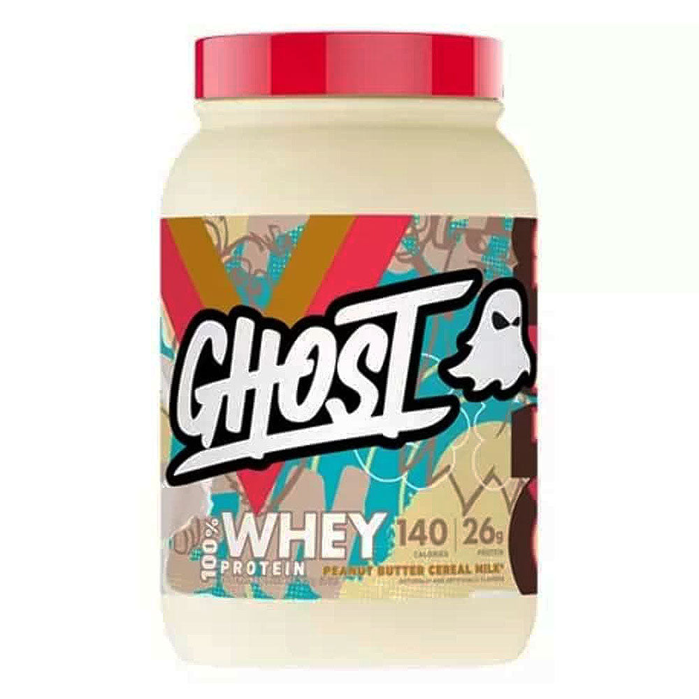 Ghost 100% Whey Protein, Peanut Butter Cereal, 2 LB - Ghost