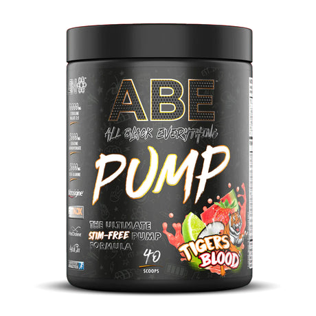 Applied Nutrition ABE Pump Stim Free, Tiger's Blood, 40 Servings - Applied Nutrition