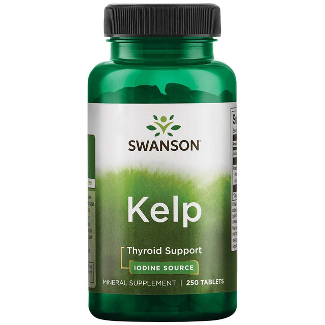 Swanson Kelp Iodine Source, 250 Tablets - Swanson