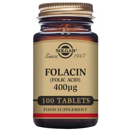 Solgar Folic Acid, 400 mcg, Tablets 100 - Solgar