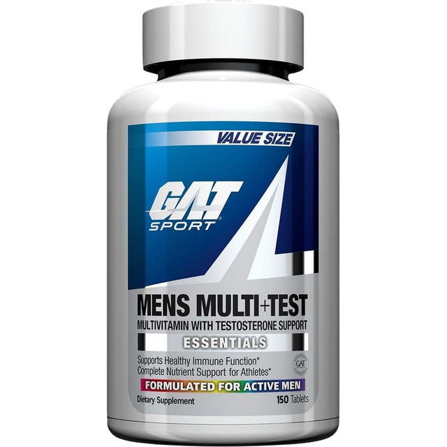 Gat Sport Men's Multi+Test Vitamin, 150 Tablets - GAT Sport