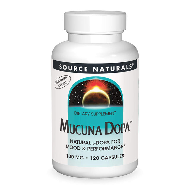 Mucuna Dopa, 100 mg, 120 Veggie Capsules - Source Naturals - Source Naturals