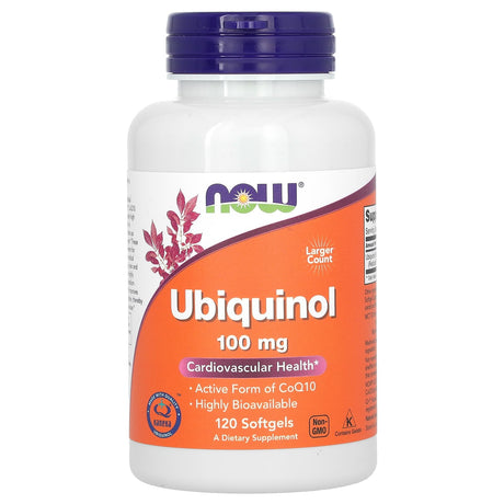 Now Ubiquinol, 100 mg, 120 Softgels - Now