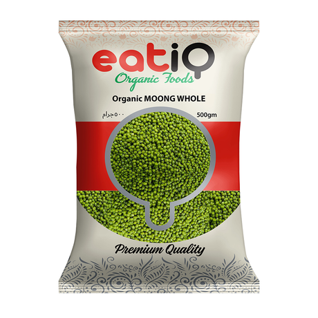 Eatiq Organic Foods Moong Whole, 500 Gm Organic - Eatiq Organic Food