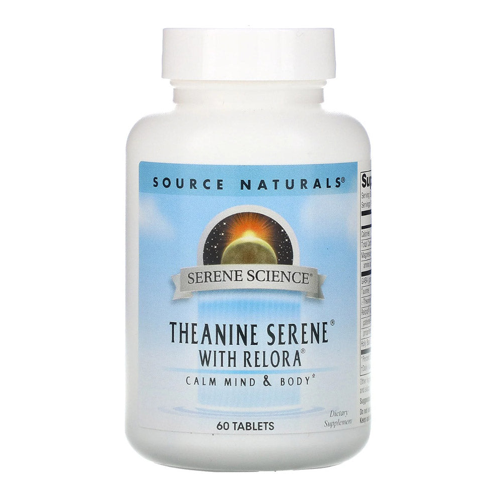 Source Naturals Theanine Serene with Relora, Serene Science, 60 Tablets - Source Naturals