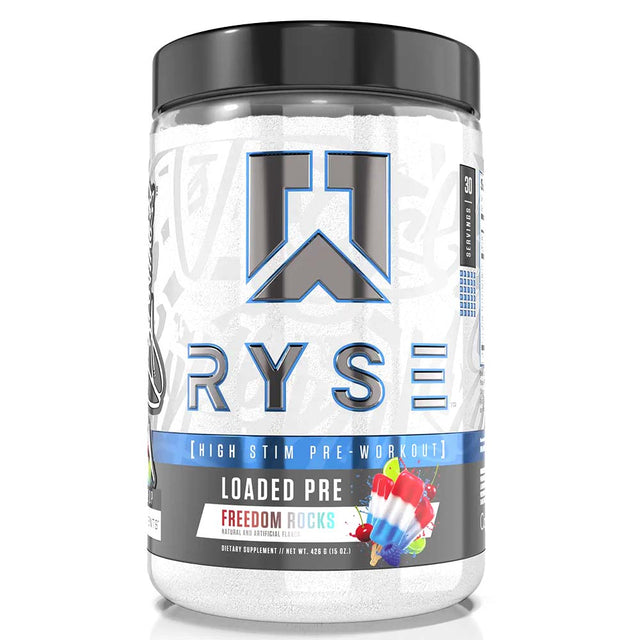 RYSE Loaded Pre Workout, Freedom Pop, 30 Servings - RYSE