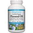 Certified Organic Natural Factors Flaxseed Oil, 1000 mg, 180 Softgels - Natural Factors