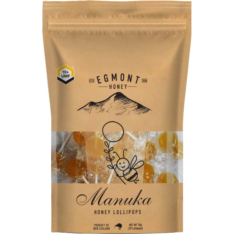 Manuka Honey Lollipops, Egmont, 70 Gm - Egmont