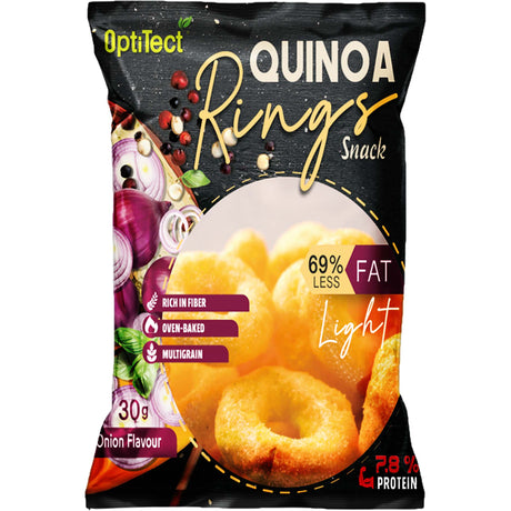 Optitect Quinoa Rings Snack, Onion, 30 Gm - Optitect