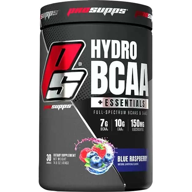 Pro Supps Hydro BCAA Essentials, Blue Raz, 30 Servings - Pro Supps