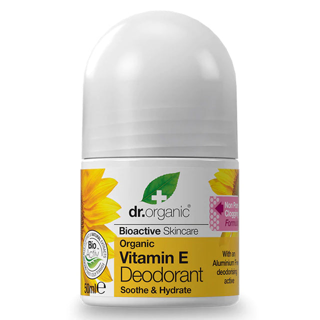 Dr Organic Vitamin E Deodorant, 50 ML - Dr Organic