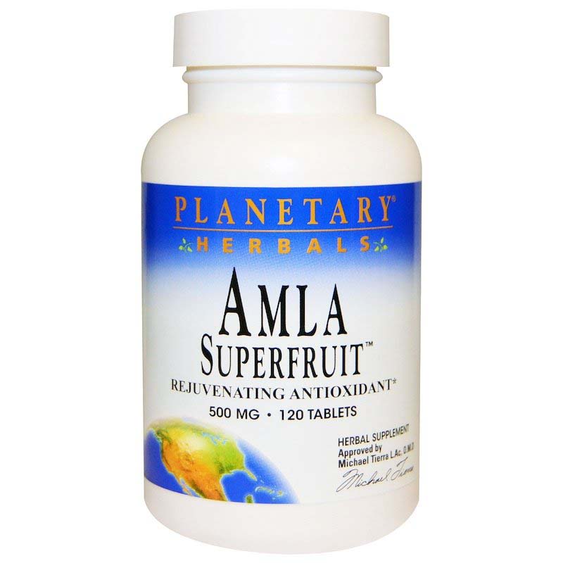 Amla Superfruit, 500 mg, 120 Tablets - Planetary Herbals - Planetary Herbals