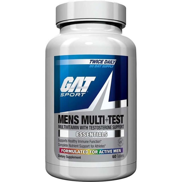 Gat Sport Men's Multi+Test Vitamin, 60 Tablets - GAT Sport