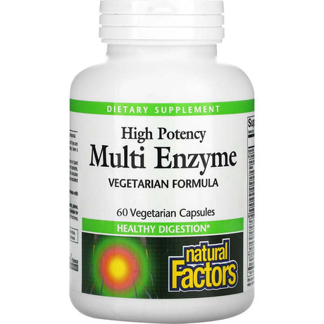 High Potency Multi Enzyme, 60 Capsules - Natural Factors - Natural Factors