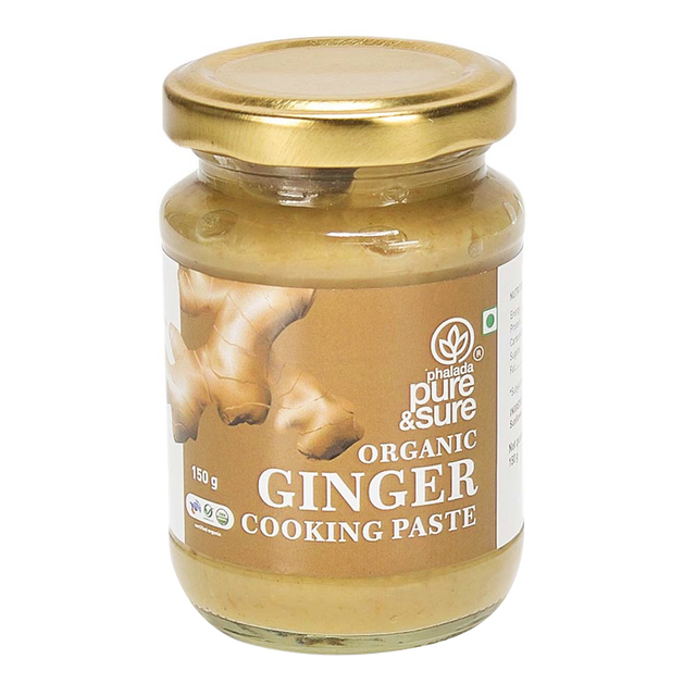 Pure & Sure Organic Ginger Cooking Paste, 150 Gm - Pure & Sure