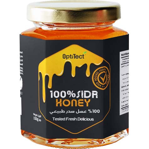 Optitect 100% Sidr Honey, 150 Gm Jar - Optitect