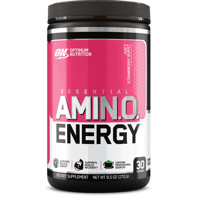 Optimum Nutrition Amino Energy, Juicy Strawberry, 30 Servings - Optimum Nutrition