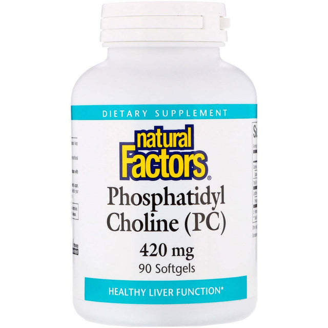 Phosphatidyl Choline, 420 mg, 90 Softgels - Natural Factors - Natural Factors