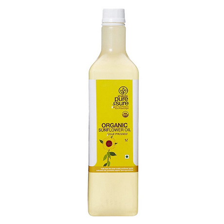 Sure & Pure Organic Sunflower Oil, 1 L - Pure & Sure