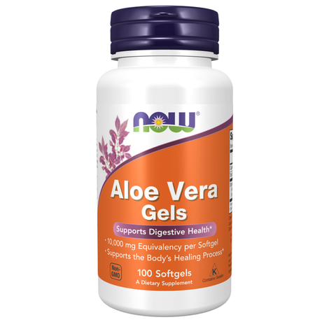 Now Aloe Vera Gel, 10000 mg, 100 Softgels - Now